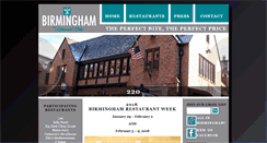 Desktop Screenshot of birminghamrestaurantweek.org